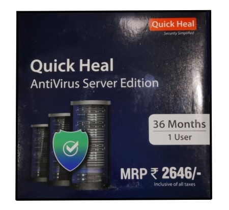 Quick Heal Server Antivirus Renewal Key 1 User 3 Year